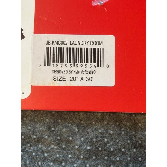 NEW‎ Jellybean Washable Rug 20x30 The Laundry Room100% Polyester Upper and Back - Picture 7 of 7